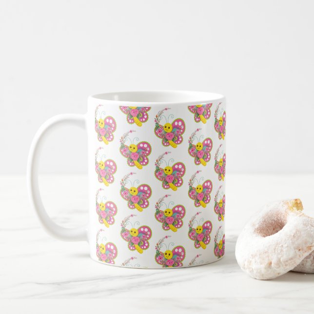 Butterfly-Tasse Kaffeetasse (Mit Donut)