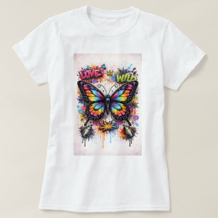 Butterfly Tees Co. Graffiti-Schmetterling-Shirt 00