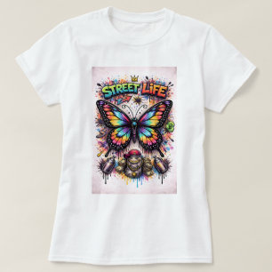 Butterfly Tees Co. Graffiti-Schmetterling-Shirt 00