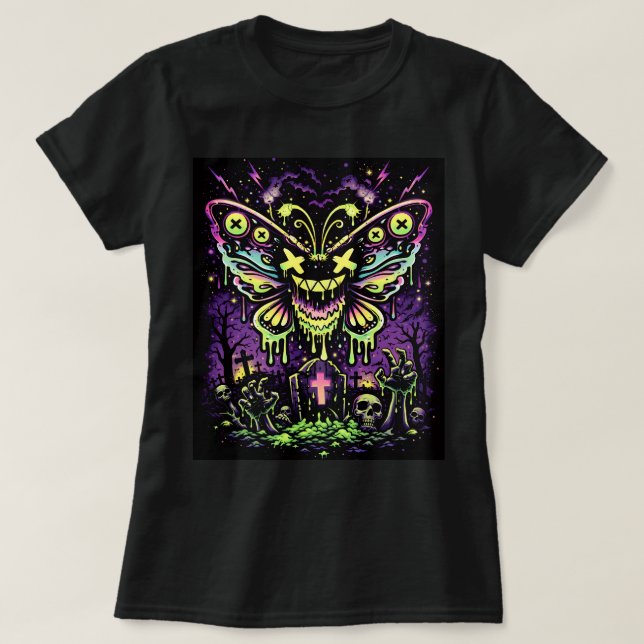 Butterfly Tees Co. Graveyard Butterfly 0047762 (Design vorne)