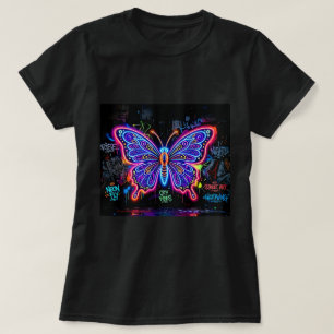 Butterfly Tees Co. Neon-Schmetterling-Shirt 004779
