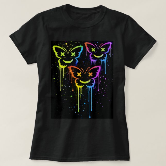 Butterfly Tees Co. Triple Butterfly Drip 0047735 (Design vorne)