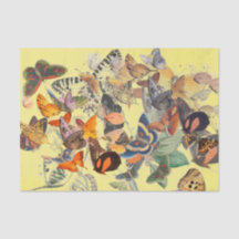 BUTTERFLY-TISSUPAPIER IN YELLOW