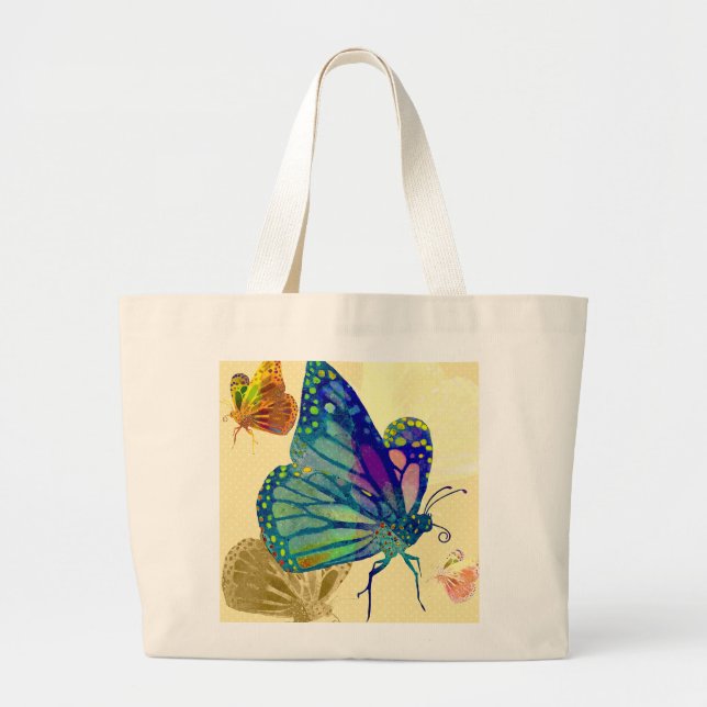 Butterfly Tote Bag Jumbo Stoffbeutel (Vorne)