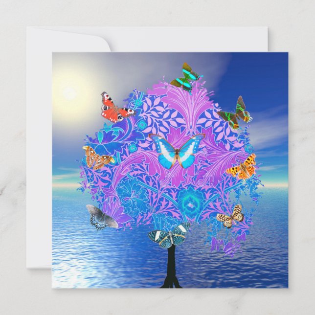 Butterfly Tree Karte (Vorderseite)