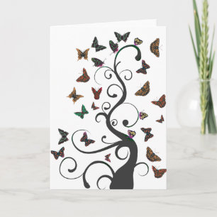 Butterfly Tree Karte