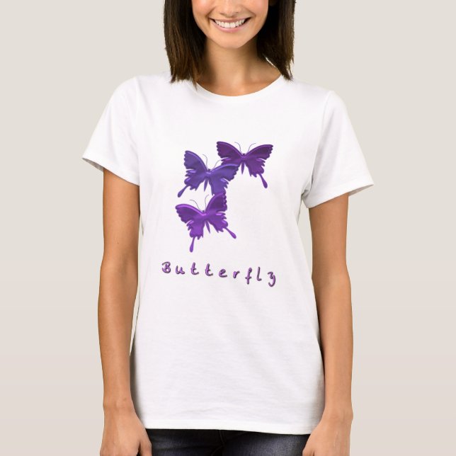 Butterfly Trio Long Sleeve T - Shirt (Vorderseite)