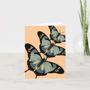 Butterfly Trip Note Card Karte