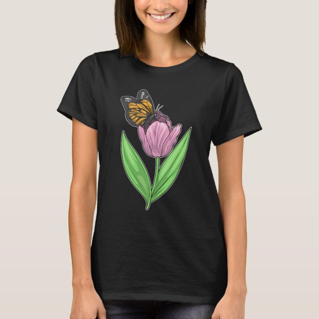 Butterfly Tulip T-Shirt (Vorderseite)