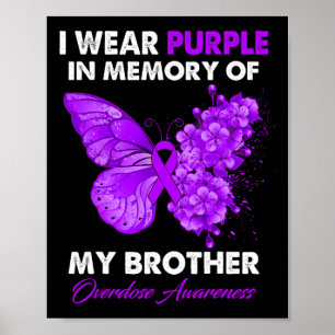 Butterfly-Überdosierungsbewusstsein, das ich Lila  Poster