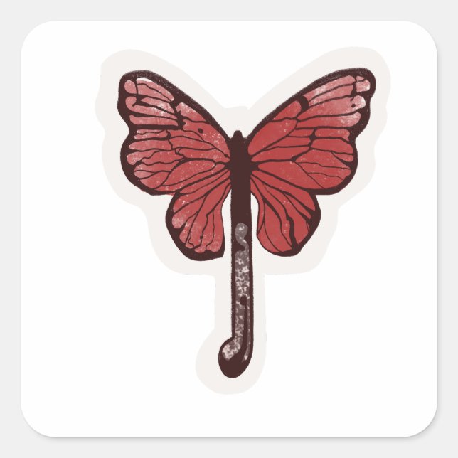Butterfly Umbrella Fusion Aufkleber (Vorderseite)