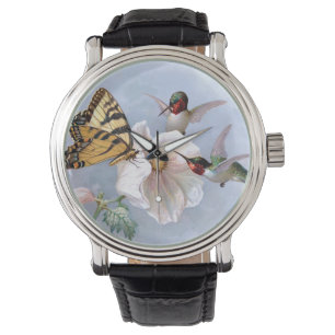 Butterfly und Hummingbirds Armbanduhr