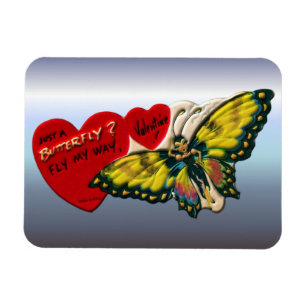 Butterfly Valentine Magnet