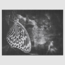 Butterfly Vintag antike Schwarz-weiße Decoupage Seidenpapier