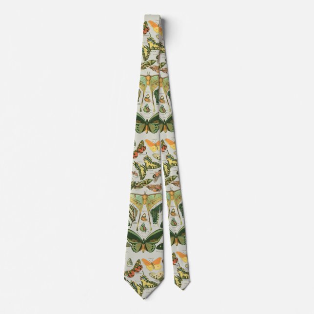 Butterfly Vintag Antique Butterfells Kunst Krawatte (Vorderseite)
