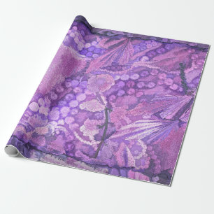 Butterfly Vintager Lila Viktorianischer Stil Roman Geschenkpapier