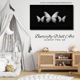 Butterfly Wall Art Glossy Poster