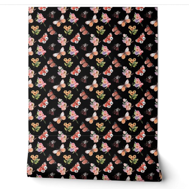 Butterfly Wallpaper - Elegantes Schmetterlingsdesi Tapete (Abrollen)