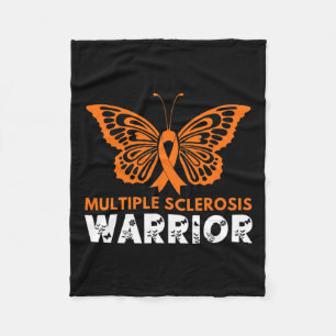 Butterfly Warrior Multiple Sklerose Bewusstsein Or Fleecedecke