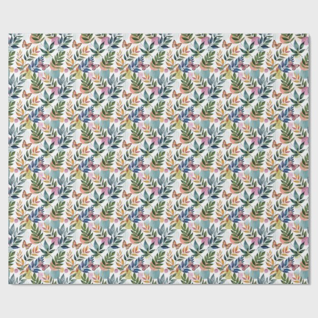 Butterfly Whisky Geschenkpapier (Flach)