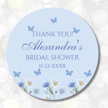 Butterfly Wildblume Brautparty Vielen Dank