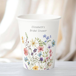 Butterfly Wildblume Garden Brautparty Pappbecher