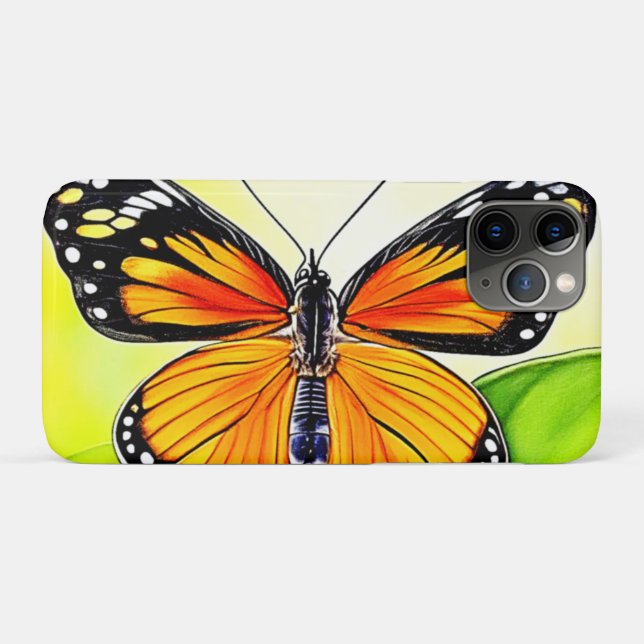 Butterfly Wing Detail Design Case-Mate iPhone Hülle (Rückseite (Horizontal))