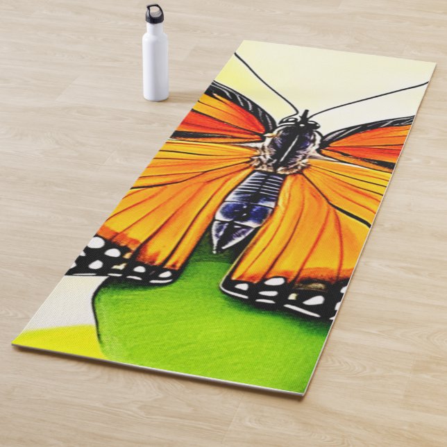 Butterfly Wing Detail Design Yogamatte (Beispiel)