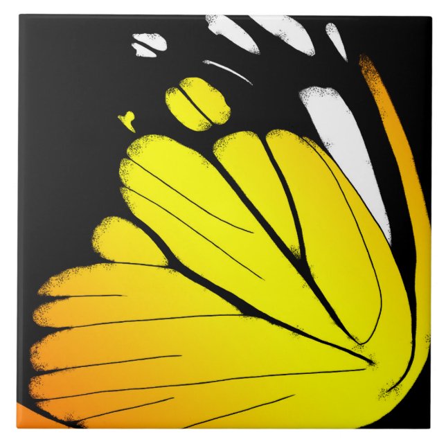 Butterfly Wing - Orange Gull Fliese (Vorderseite)