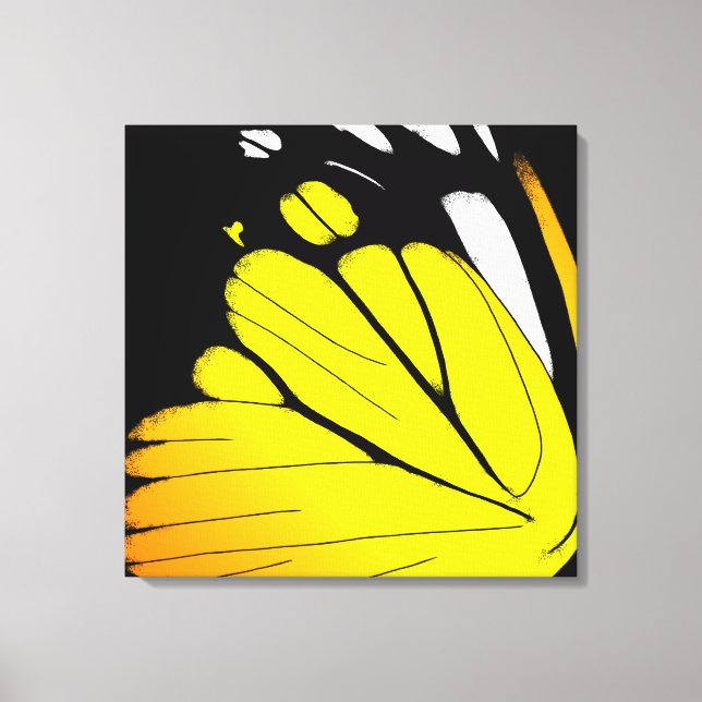 Butterfly Wing - Orange Gull Leinwanddruck (Vorderseite)