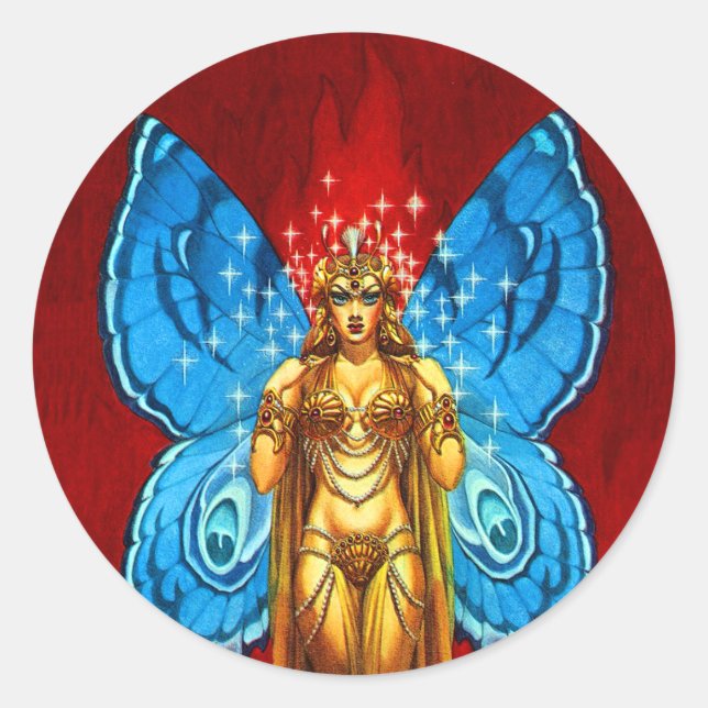 Butterfly Winged Fairy Sticker (Vorderseite)