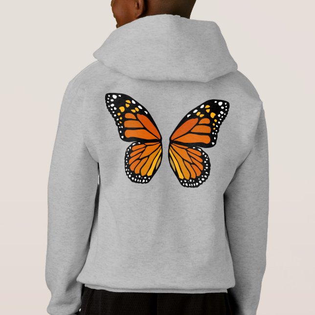 Butterfly Wings Kinder Sweatshirt Niedlich Butterf (Rückseite)