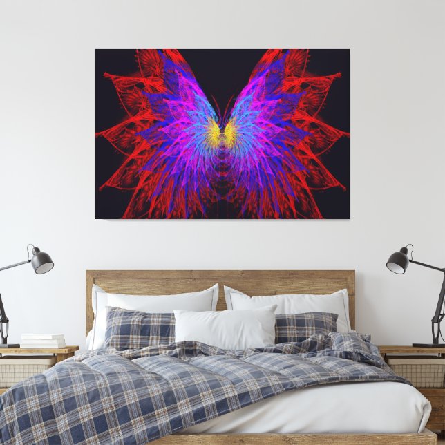 Butterfly Wings Leinwanddruck (Insitu (Schlafzimmer))