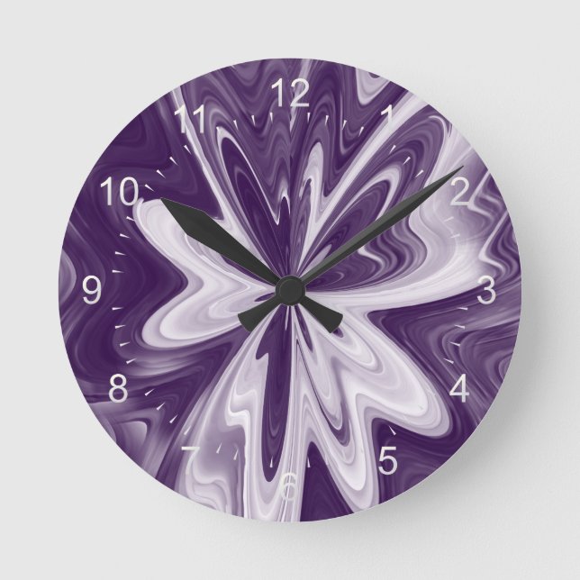 butterfly wings runde wanduhr (Vorderseite)