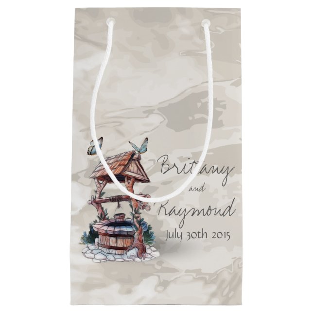 BUTTERFLY WISHING GUT GIFT BAG KLEINE GESCHENKTÜTE (Vorderseite)
