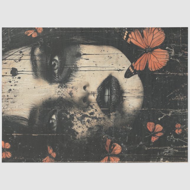 Butterfly Woman Seidenpapier (Vorderseite)