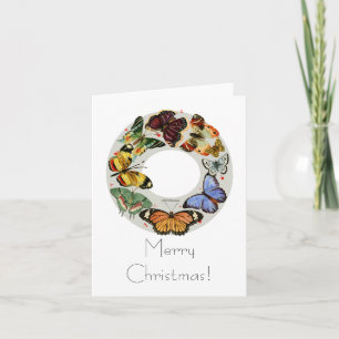 Butterfly Wreath Fine Art Tinte Karte