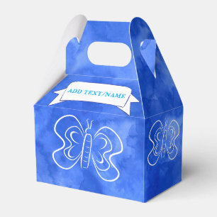 Butterfly Zeichne Custom Sky Blue Watercolor Geschenkschachtel