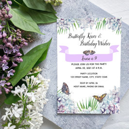 Butterfly zum Geburtstag Einladung