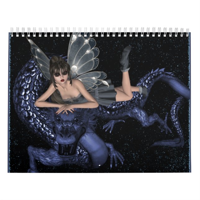Butterflygirl Drache-Fantasie Kalender (Titelbild)