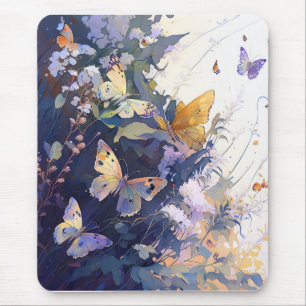 Butterfy Portrait Animal Painting Wildlife Forest Mousepad