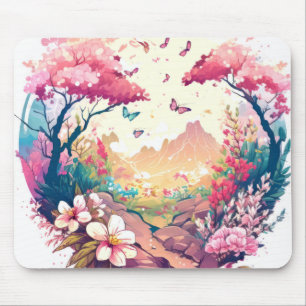 Butterfy Portrait Animal Painting Wildlife Outdoor Mousepad