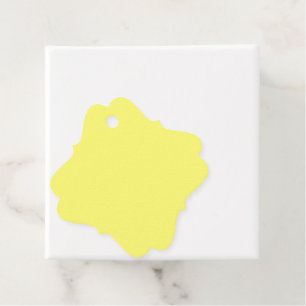 Buttergelb Geschenkanhänger