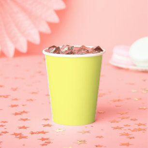 Buttergelb Pappbecher