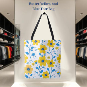 Buttergelb und blau tasche