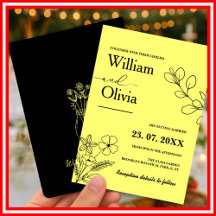 Buttergelbe Wildblumen-Hochzeit