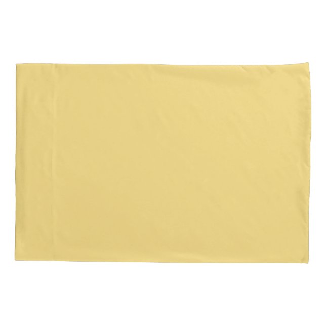 Buttergelber Kissenhalter Kissenbezug (Rückseite)