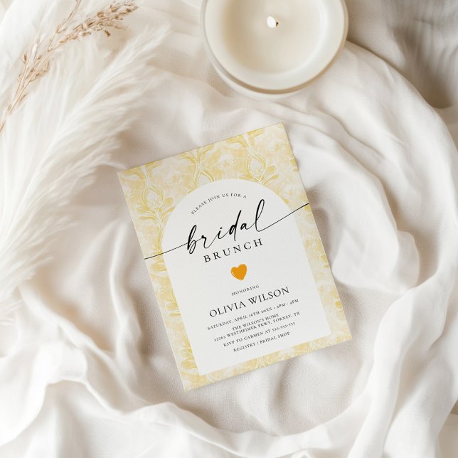 Buttergelbes Brautparty Einladung (Von Creator hochgeladen)