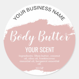 Buttergold Rosa klassischer Sticker