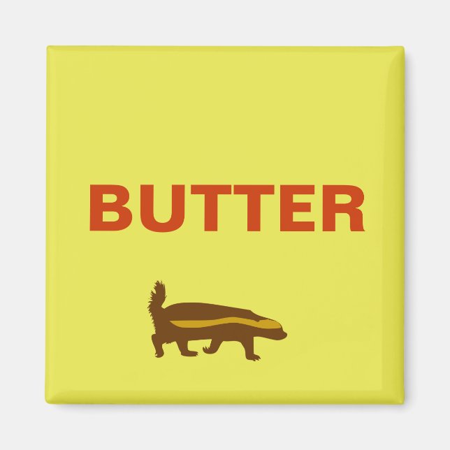 Butterhonigmarke Magnet (Vorne)